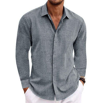 Stev | Long-sleeved linen shirt