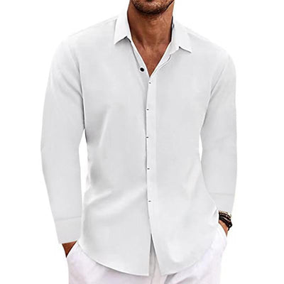 Stev | Long-sleeved linen shirt