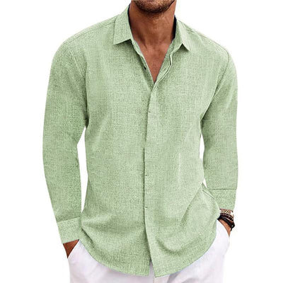 Stev | Long-sleeved linen shirt