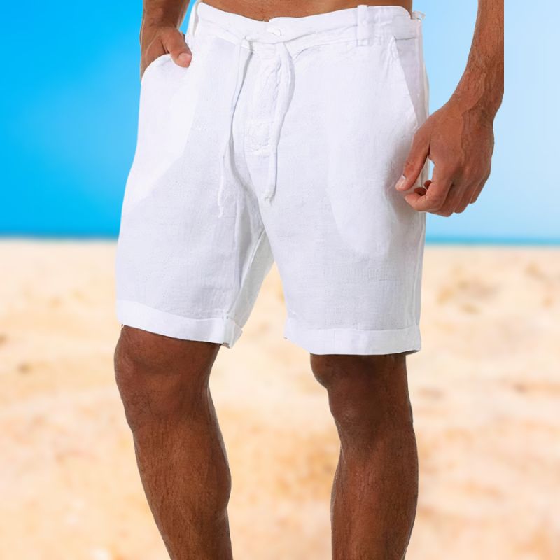 Caleb | Linen Men's Shorts