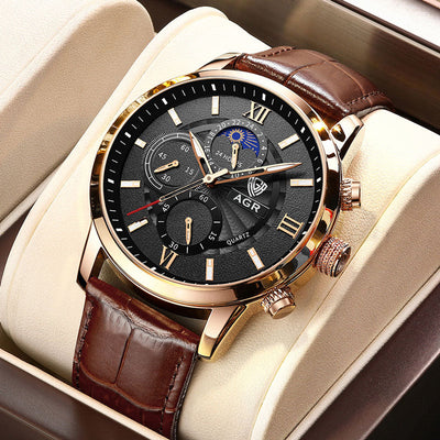 Luxury Leather Quartz Watch