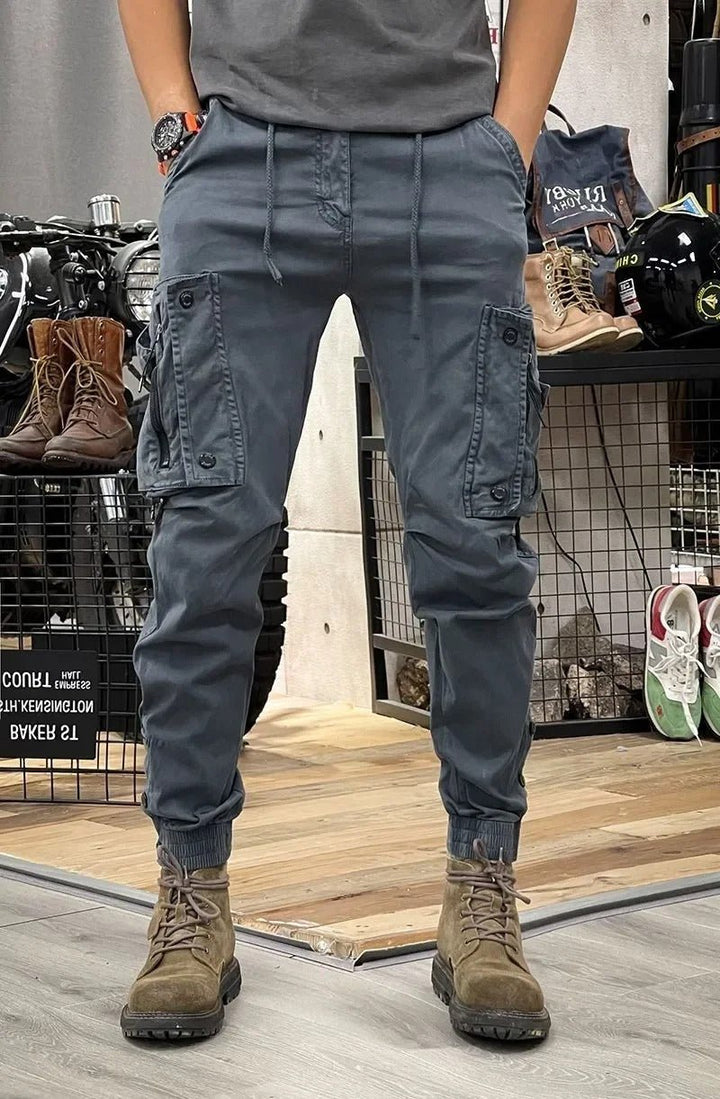 Marco | Stretch cargo trousers with pockets