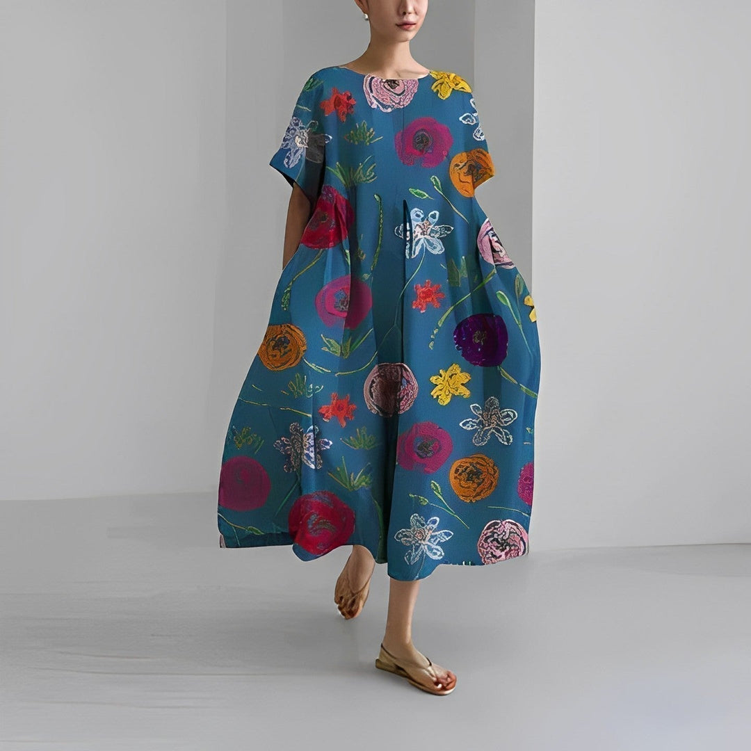 Naomi | Boho Floral Spring Maxi Dress
