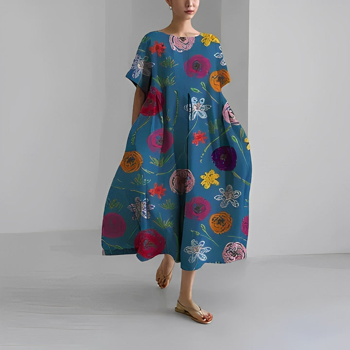 Naomi | Boho Floral Spring Maxi Dress