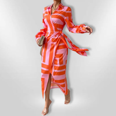 SOLANA | Printed Wrap Dress