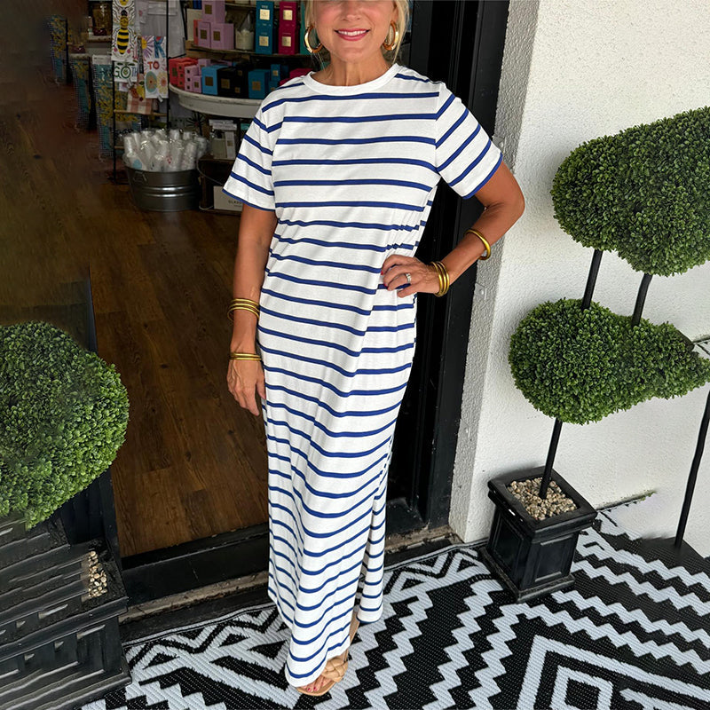 Sara-liv™ -Striped Maxi Dress