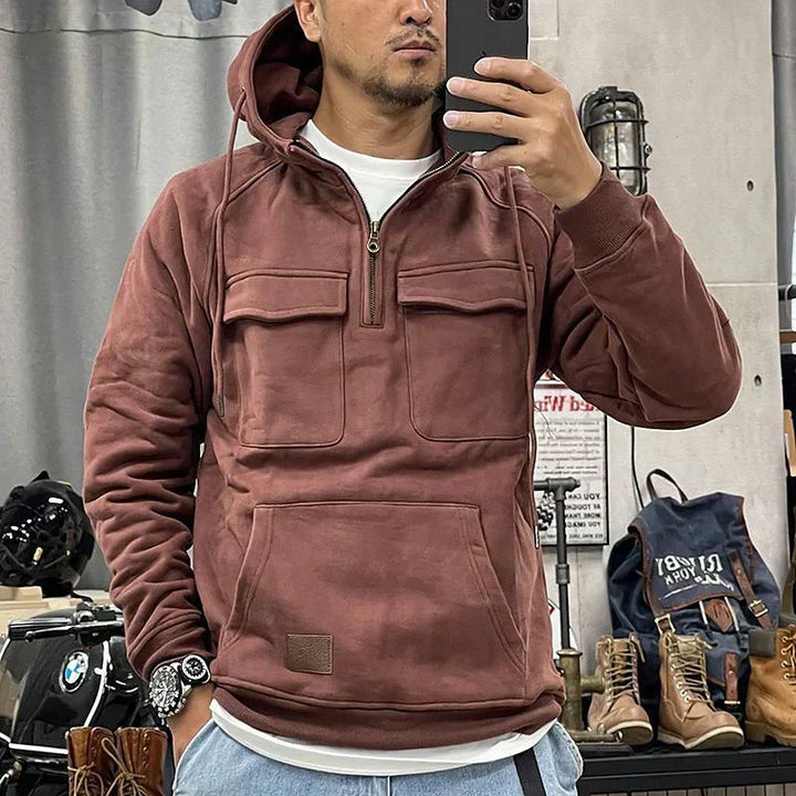 Heino | Stylish Zip-Up Utility Hoodie