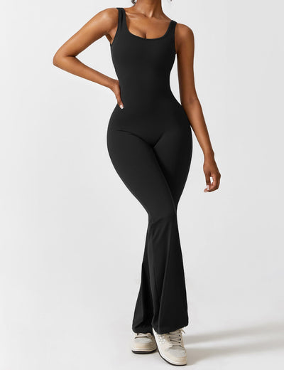 Allyson™ V-back flared jumpsuit