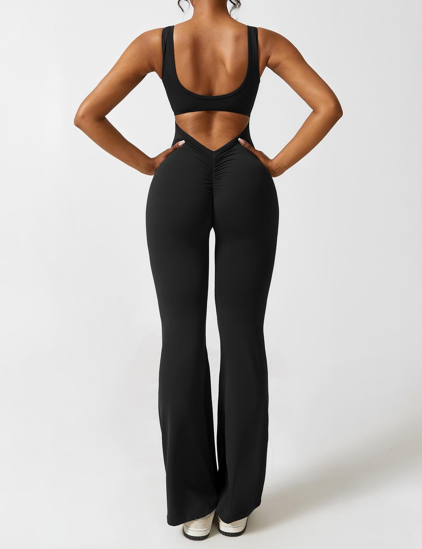 Allyson™ V-back flared jumpsuit