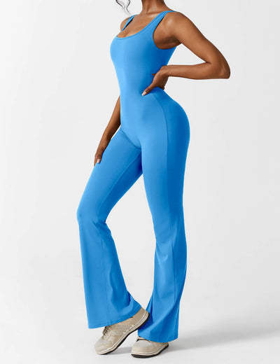 Allyson™ V-back flared jumpsuit