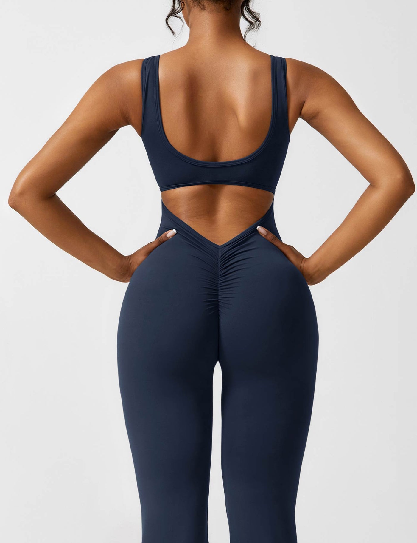 Allyson™ V-back flared jumpsuit