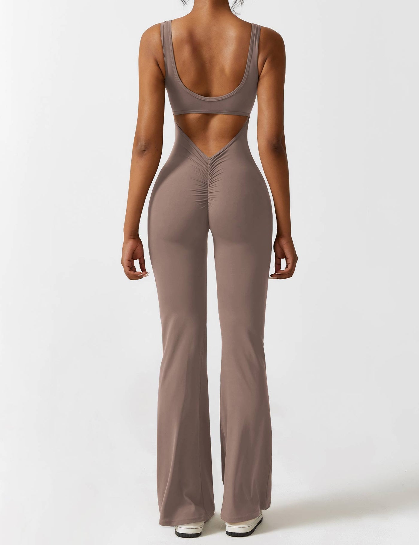 Allyson™ V-back flared jumpsuit