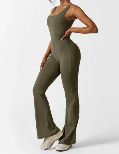 Allyson™ V-back flared jumpsuit