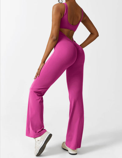 Allyson™ V-back flared jumpsuit