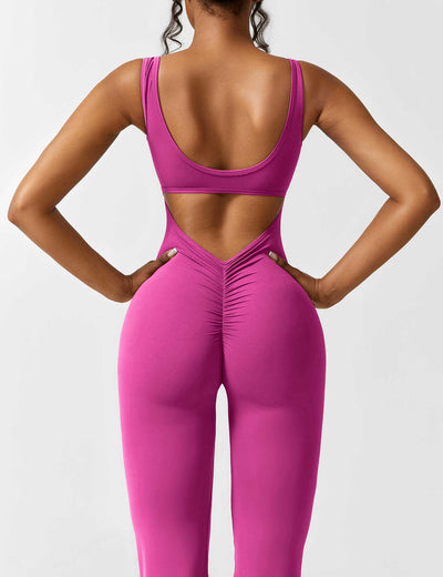 Allyson™ V-back flared jumpsuit